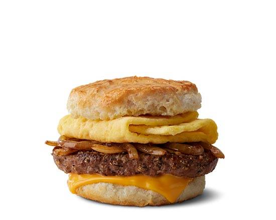 Steak Egg Cheese Biscuit
