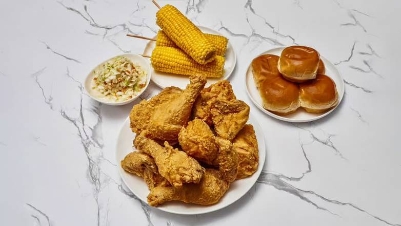 10 Pcs. Fried Chicken Dinner, 2 Large Sides