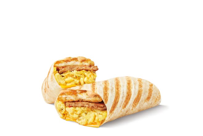 Sausage & Bacon Double Stacked Scrambled Egg Farmer's Wrap