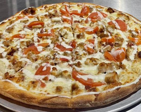 Chicken Bacon Ranch Pizza