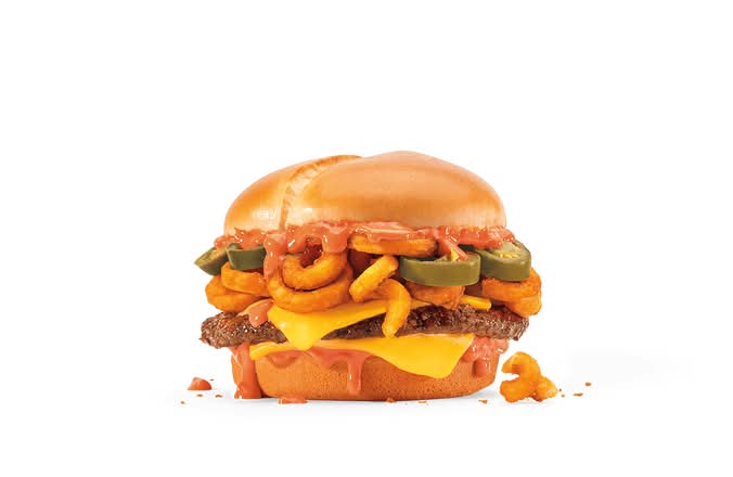 Hot Ones™ Sriracha Curly Fry Burger