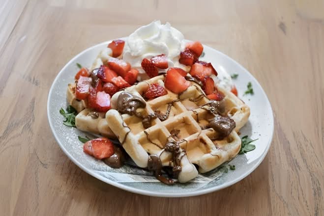 Strawberry Nutella Waffle