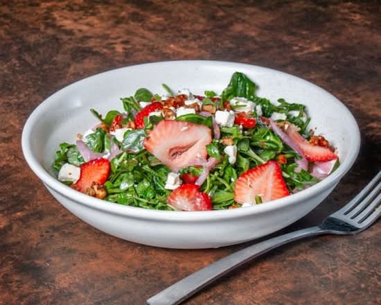 Greens & strawberry