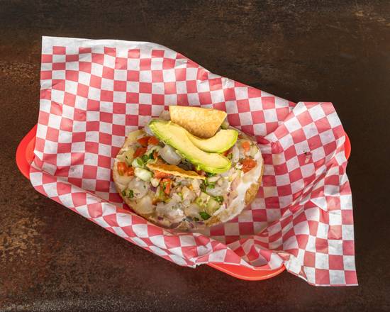 Shrimp Ceviche Tostada