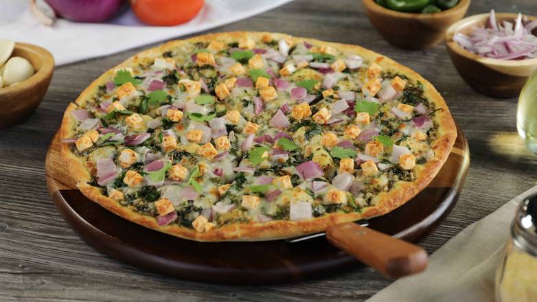 Palak (Pesto) Chicken Pizza Twist Need