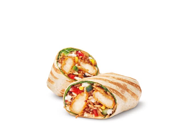 Crispy Cilantro Lime Loaded Wrap w/ Cheese