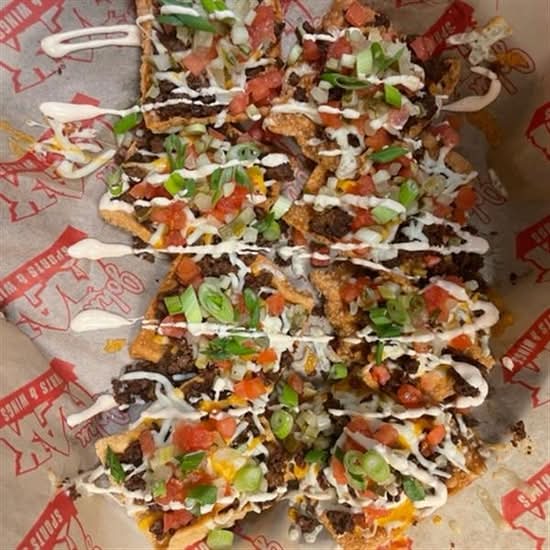 John Max Bacon & Cheese Wonton Nachos