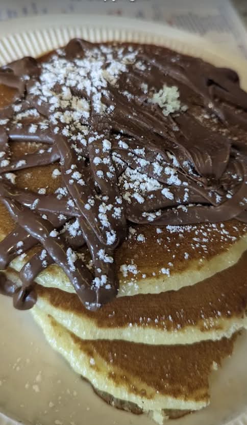 Fresh Strawberry Pancakes with Chocolate Chips
