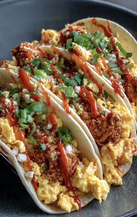 Egg, Cheese and Fried Chicken