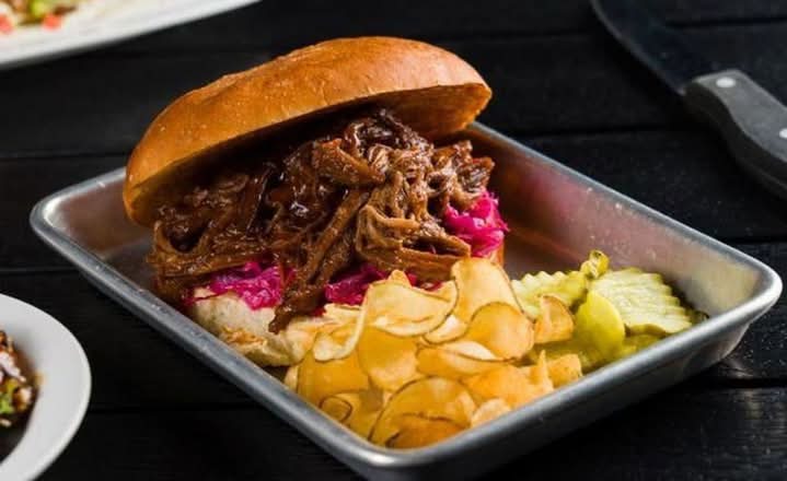 BBQ Pulled Beef Sandwich