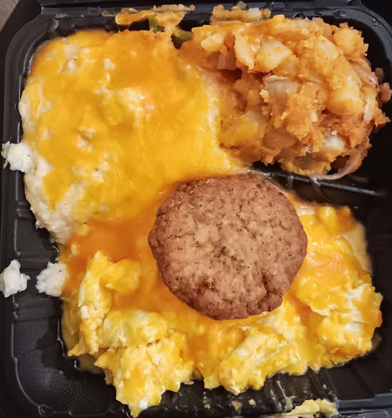 B. Salmon Cake 3 Eggs 2 Side