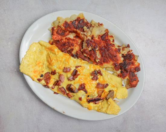 Meat Eater Cheese Omelette