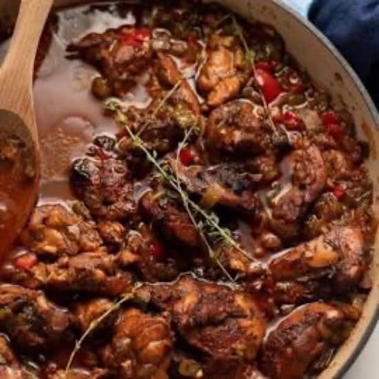 Brown Stew Chick Lunch