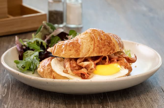 Runny Egg Croissant