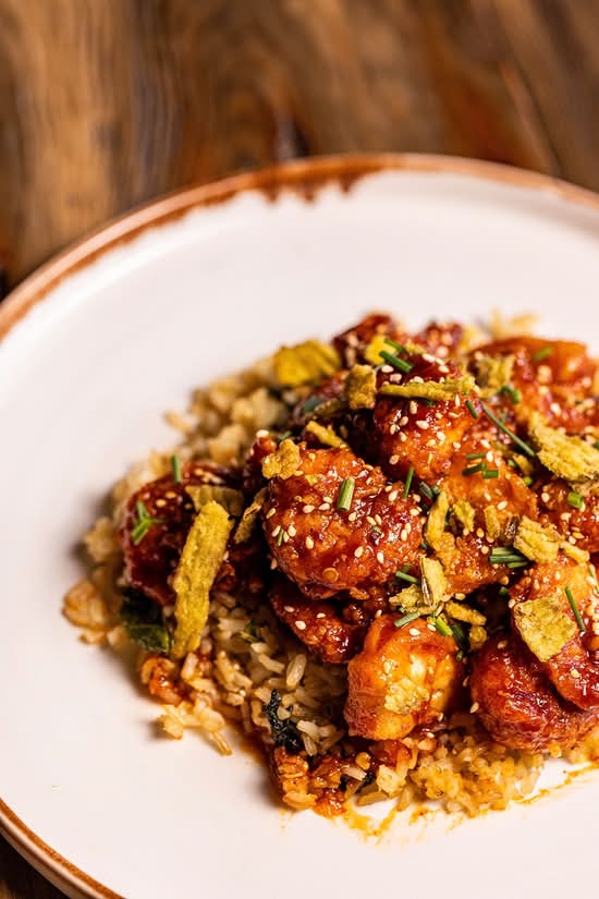 SWEET STICKY SHRIMP