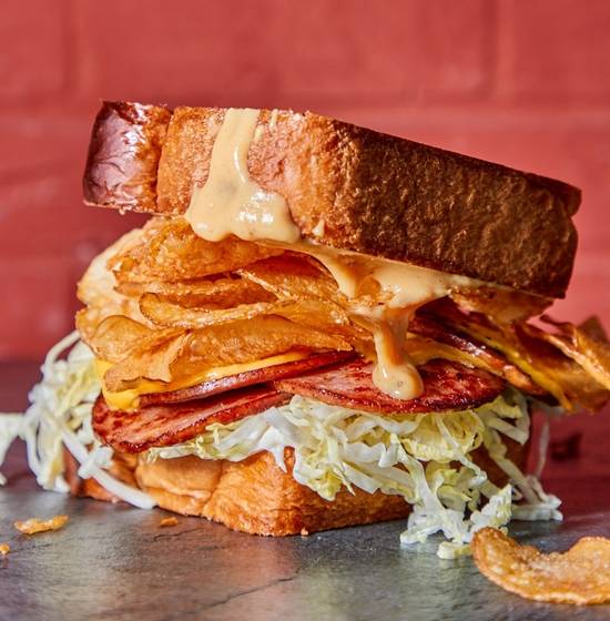 Fried Bologna Sandwich