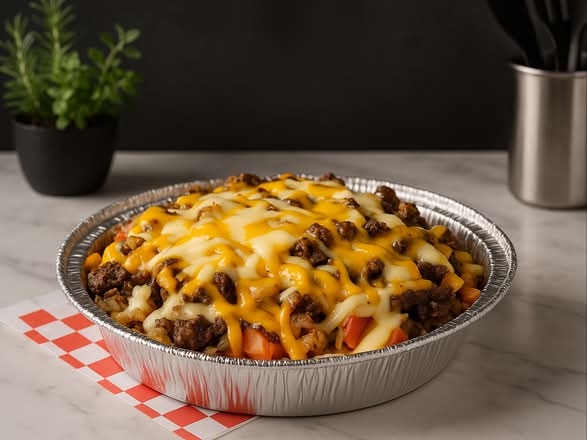 Burger Over Rice