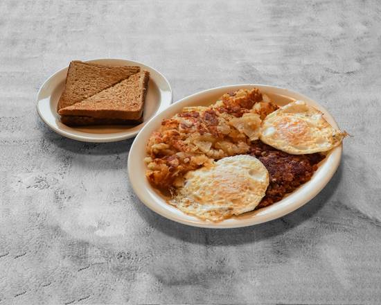 Corned Beef Hash and Two Eggs