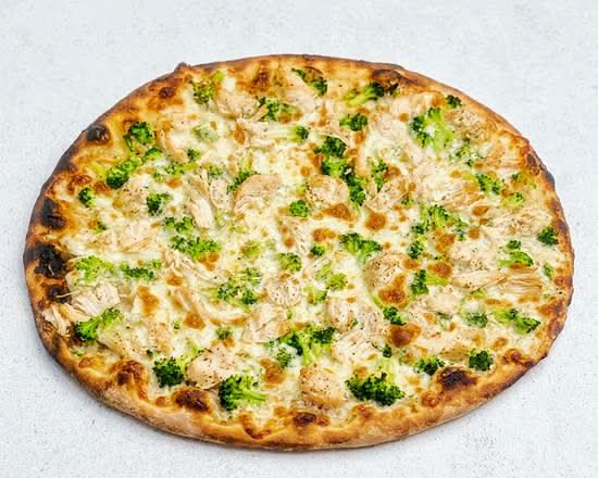 Chicken & Broccoli (White Pizza)