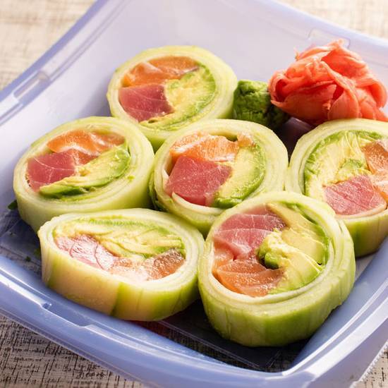 Tuna & Salmon Kani Roll