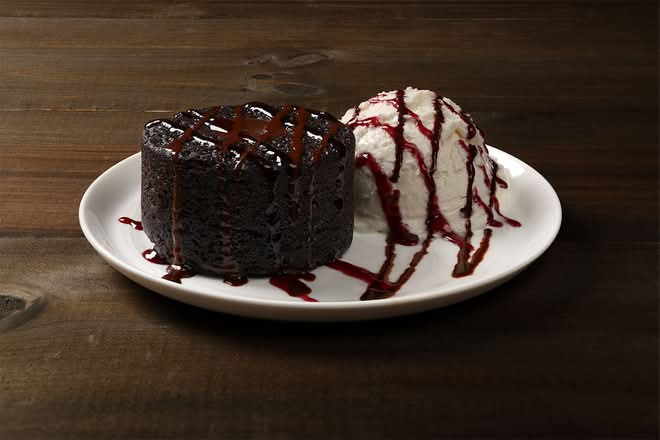 WARM CHOCOLATE LAVA CAKE