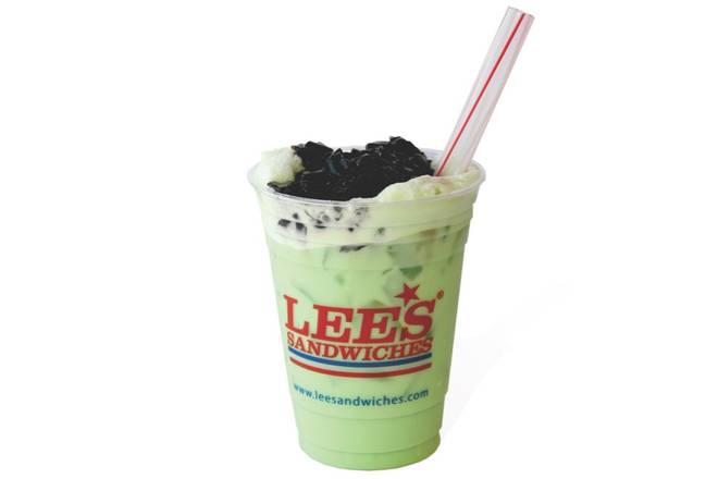 Iced Mint Milk w/Grass Jelly [L]