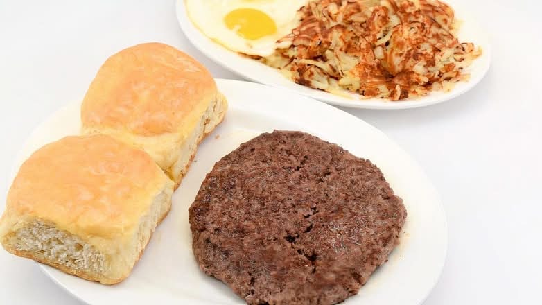 Hamburger Patty & 2 Eggs