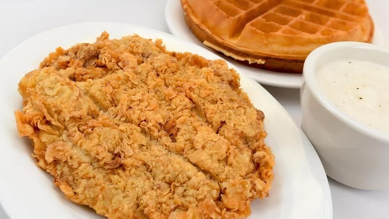 Chicken Fried Steak & Waffle