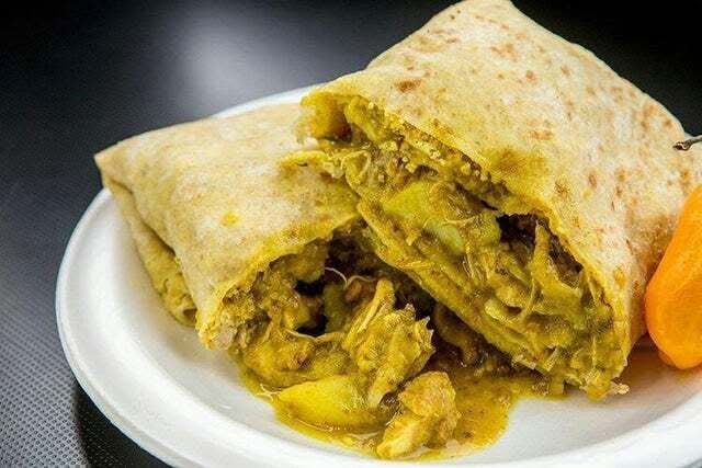 Curry Chicken Roti