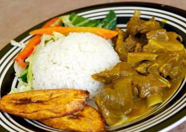Curry Goat and Curry Chicken Combo