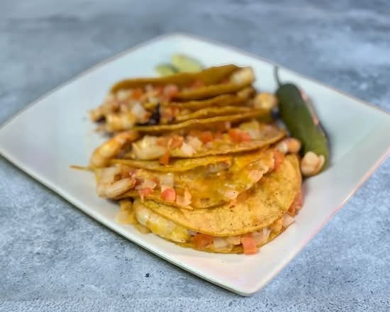Camaron Queso Taco (Shrimp grilled cheese)
