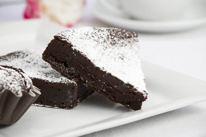 Flourless Chocolate Cake Slice
