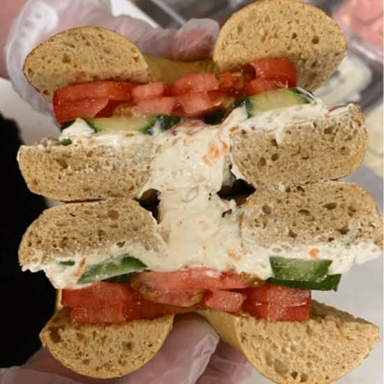 Bagel with Cream Cheese & Tomato