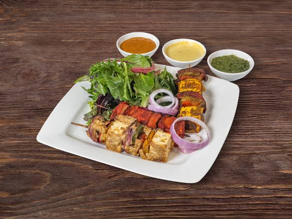 Paneer Skewers Sample Platter