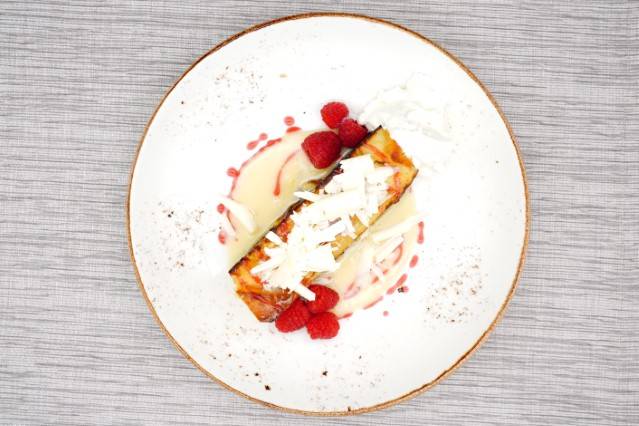 White Chocolate Bread Pudding