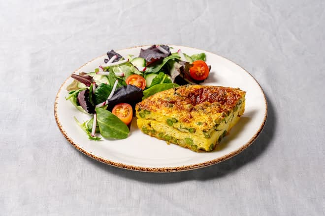 Spring Pea & Cheddar Frittata