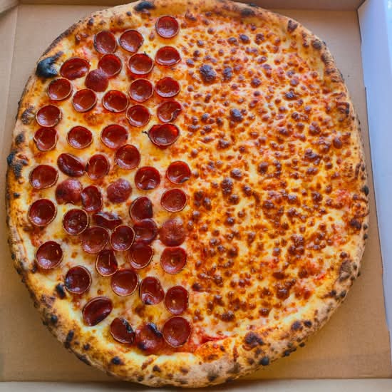16" Half Cheese Half 1 Topping