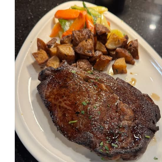 12oz Pan Seared Rib Eye