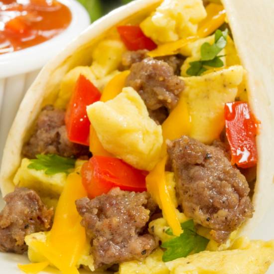 Machacha Breakfast Burrito