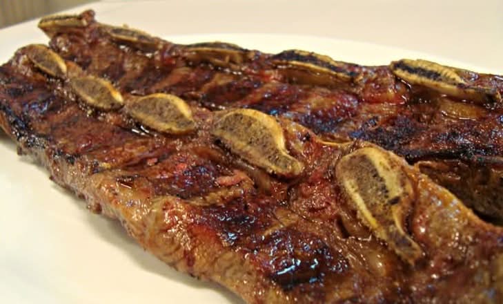 Tira de Asado Banderita con ensalada mixta