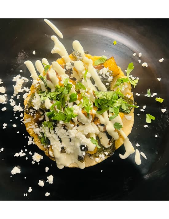 Roasted Poblano con queso Taco
