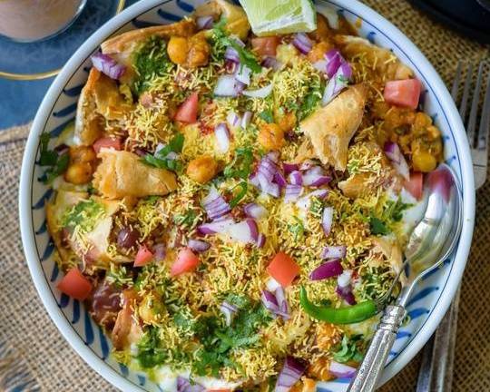 Samosa Chana Chaat ( Large )