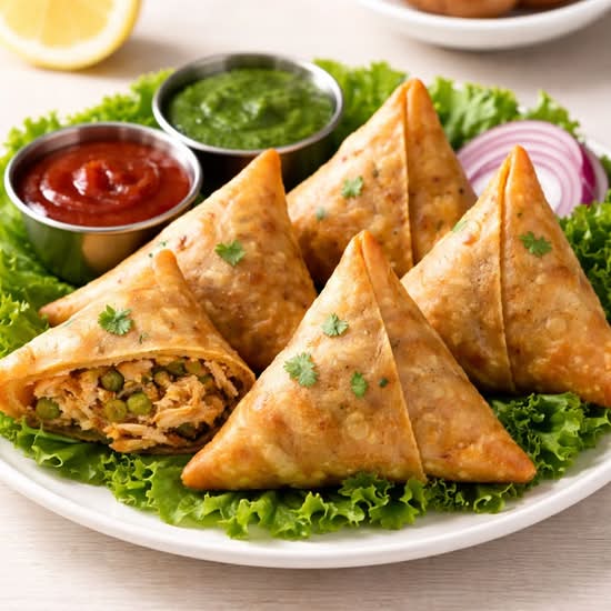 Chicken Samosas ( 5 pcs )