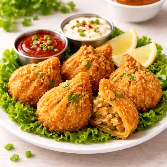 Veg. Kurkure Momos (5 Pcs)