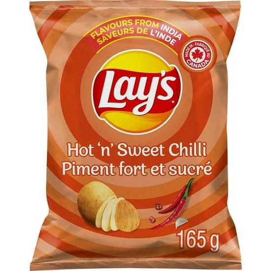 Indian lays Hot 'N' Sweet Chilli ( 165 gm )(  Big Pack )