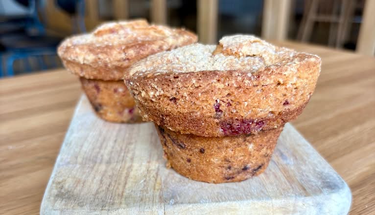 Raspberry Rye Muffin