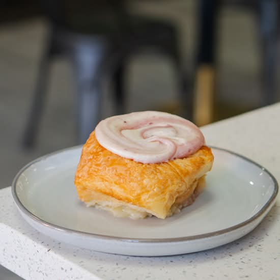 Raspberry Lemon Cinnamon Roll