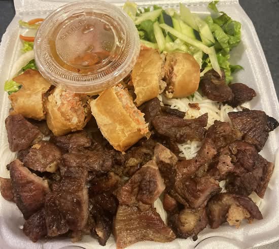B5. Grilled Pork & Egg Rolls