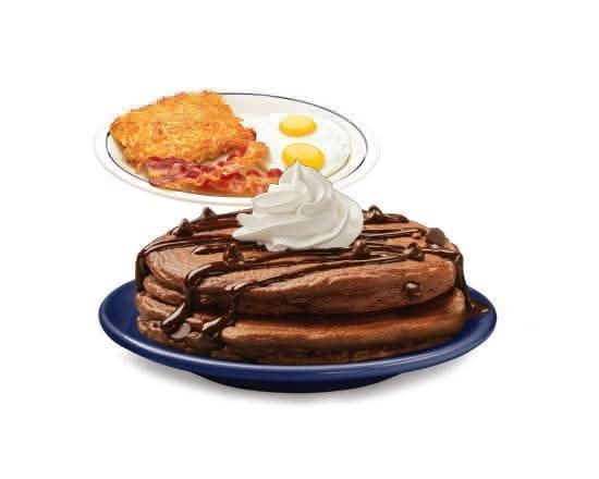 Chocolate Chocolate Chip Pancakes Combo