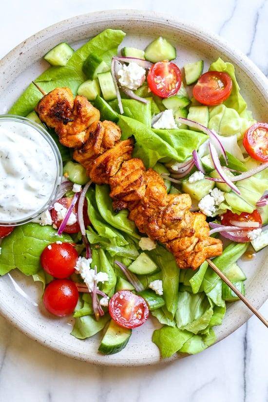 Chicken Kabob Salad